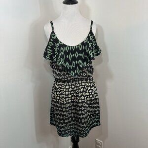 Gypsy 05 100% Silk Dress Womens XS Tie Dye Hippie Boho Festival Leopard Print